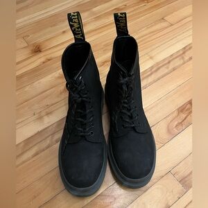 Dr Martens - 1460 Mono milled nubuck leather lace up boots